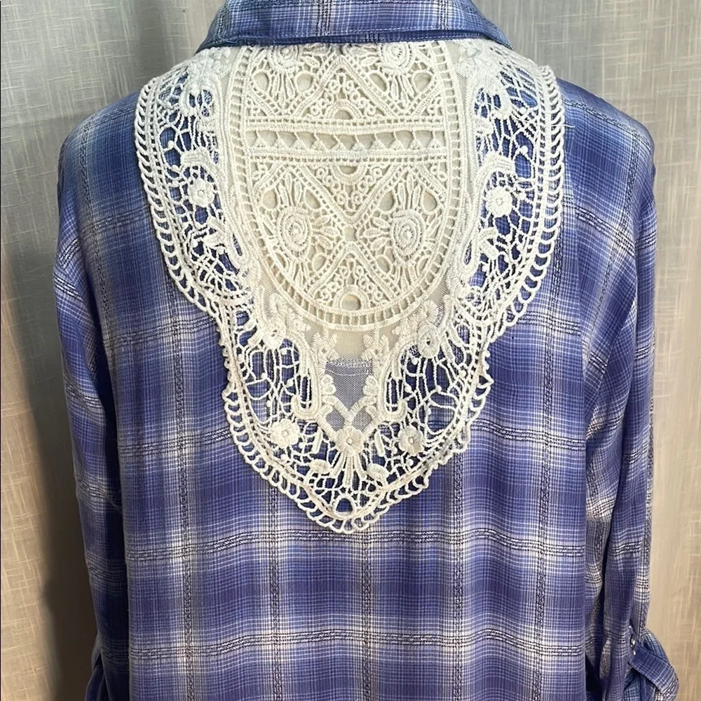 Blue Plaid Men's Shirt‎